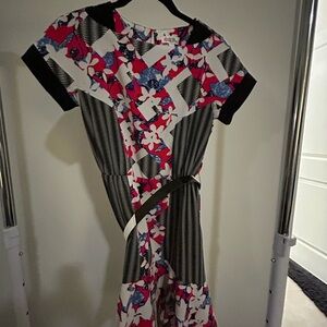 Peter Pilotto for Target high low Dress with Floral and Geometric Patterns